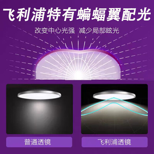 Philips (PHILIPS) LED ceiling lamp wick 20W three-tone light magnetic suction modification replacement light source lamp panel module (diameter 245mm)