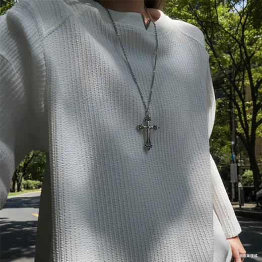 SWAMP AREA Henry collar long-sleeved men's spring and autumn waffle t-shirt men's casual long-sleeved top SWT614 white XL