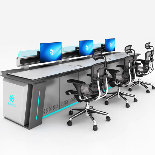Modern technological console, high-end operation desk, command center, dispatching desk, security monitoring desk, workbench, size customization, contact customer service