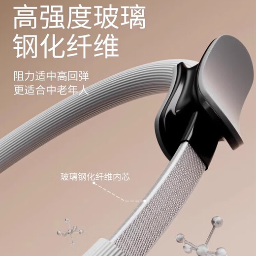 REXL German men's resistance circle leg muscle training device Pilates magic circle for middle-aged and elderly people, space gray-basic model, resistance 18kg