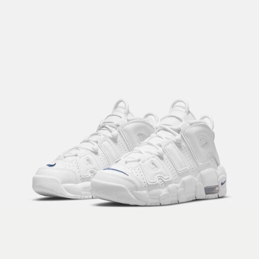 Nike (NIKE) women's shoes Air More Uptempo GS sports shoes Pippen large AIR wear-resistant mid-cut shock-absorbing retro basketball shoes DH9719-100/pure white 39