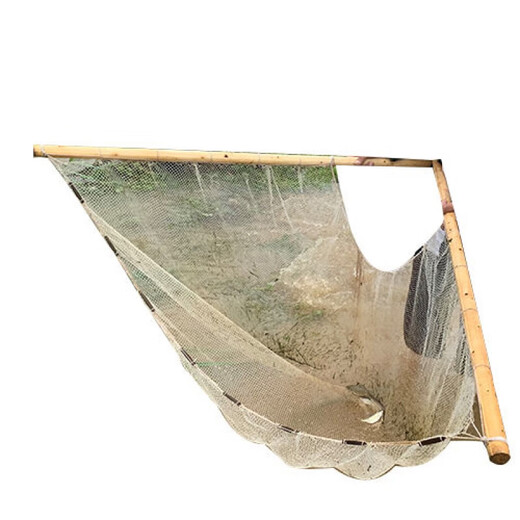 Shushe push net, fish net, triangular shrimp push net, old-fashioned canal net, fishing net, large diameter catch net, fish moon net, large net width 1.6 meters