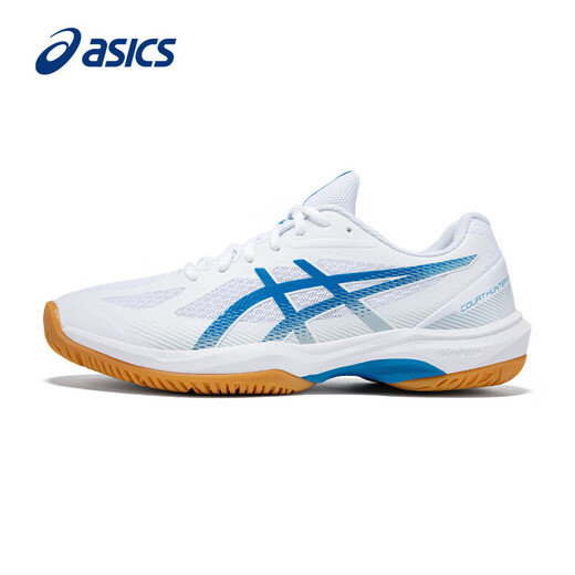 ASICS badminton shoes men's new COURT HUNTER FF shock-absorbing wear-resistant competition training sneakers white/blue-102 39