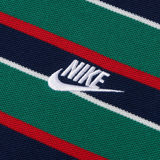 耐克（NIKE）男装 2025夏季新款时尚潮流POLO条纹短袖 宽松舒适休闲透气短裤 FN3897-410+DV9331-247 S