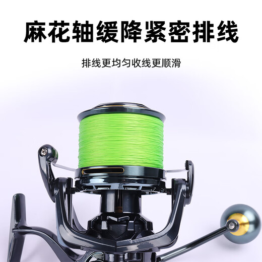 East fishing master long-distance anchor fishing wheel spinning wheel all-metal fishing wheel line wheel oblique mouth 10000 slow-down spinning wheel fishing wheel 12000 deep cup slow-down tight line arrangement