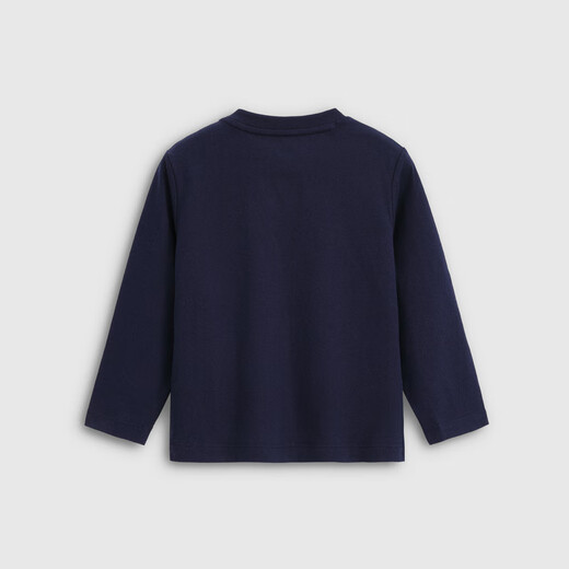 Gap Boys' Autumn Cotton Cartoon Print Loose Long-Sleeved T-Shirt Children's Top 804550