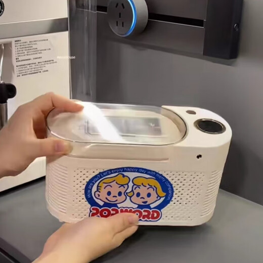 Tansilong Home Mini Desktop Small Ice Maker Convenient Dormitory Office Camping Car Cube Ice Automatic Ice Making Box Taro Purple (standard power supply 12V) 1L