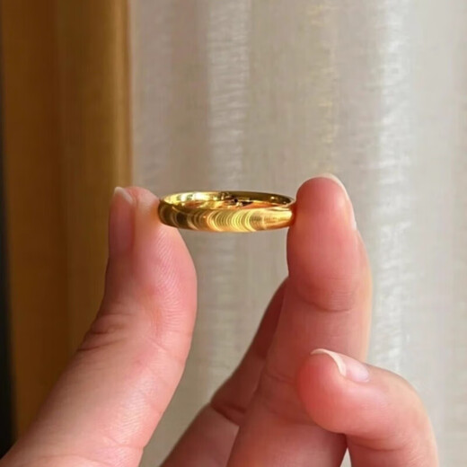 GAUSS CARLER old phoenix gold-plated silver ring ring fashionable 5G glossy cat eye ring women's 24K ring 0.01g same style cat eye No. 6 (US size)