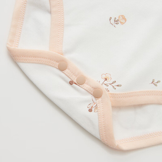 Tongtai (TONGTAI) baby bag, spring and autumn pure cotton baby jumpsuit, children's triangle robe, pajamas, white 90cm