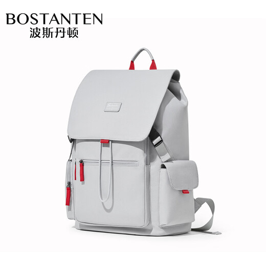 BOSTANTEN men's backpack, student bag, trendy business trip backpack, large capacity 17.3-inch laptop bag