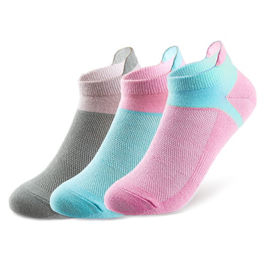 Shupao Socks Women's Spring and Summer Boat Socks Combed Cotton Socks Casual Thin Shallow Mouth Invisible Low Top Breathable 3 Black 3 White One Size Female (35-40)