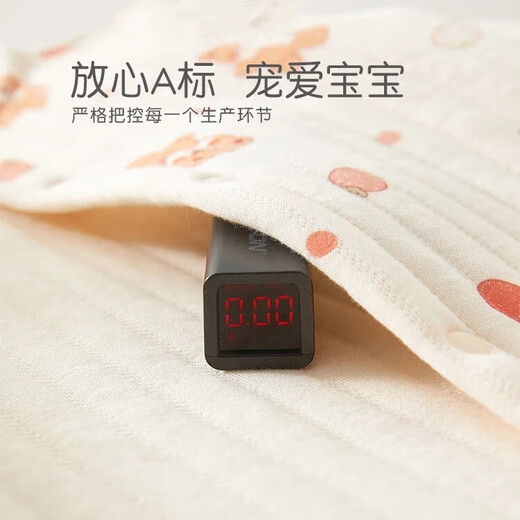 JOYNCLEON Newborn Baby Clothes Category A Spring and Autumn Newborn Baby Warm Padded Jumpsuit Close-fitting Bottoming Jacket Squirrel Kitty 73cm 6-9 months, weight 7.2-9kg