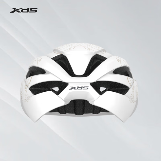 Xide Sheng (xds) road mountain bike water bottle cage fender lock pump front bag seat cushion cover helmet tail light accessories white helmet M code recommended head circumference 54-57CM