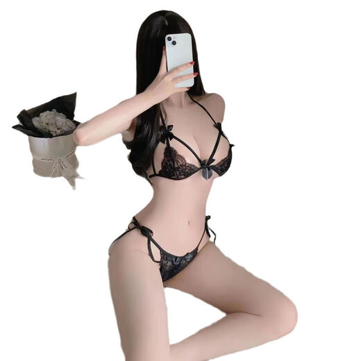 Transparent underwear all-female couple shorts passionate one-thread thong wool mesh three-point underwear white underwear underwear one size fits all 80-130Jin Jin equals 0.5 kg