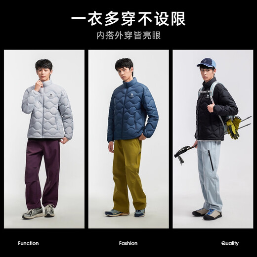 Camel Women's Down Jacket Autumn and Winter New Men's and Women's Lightweight High Puff Warm Windproof Anti-static Jacket