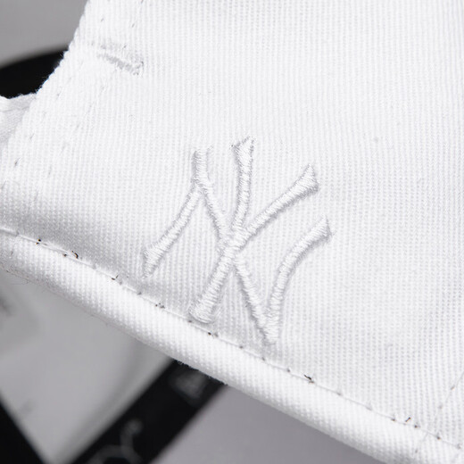 NEW ERA summer MLB NY cherry blossom embroidery trendy brand large label men's and women's hat curved brim baseball hat white S OFM