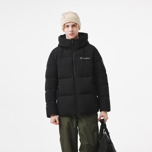 Tambor Puff Down Jacket Men's Short Hooded Sports Bread Jacket Thick 25 Years New Style 5550375D Black 175