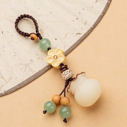 Creative handmade bodhi money bag mobile phone chain pendant couple high-end car keychain lucky bag hanging lucky bag-mobile phone chain