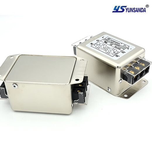 Power filter 220v AC double terminal station rail type electromagnetic interference purifier CW4L2-30A-R1 CW4L230AR1 rail installation