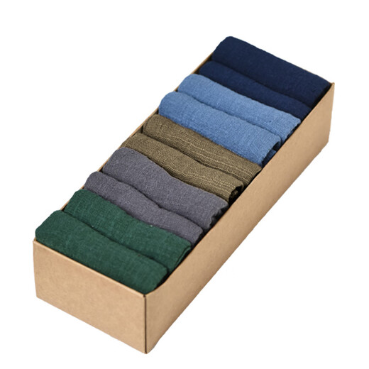 Wen Shiou Chinese-style cotton and linen tea towel tea ceremony purple clay pot raising pot towel tea table towel Zen tea cloth tea mat absorbent rag set of five colors (5 pieces)