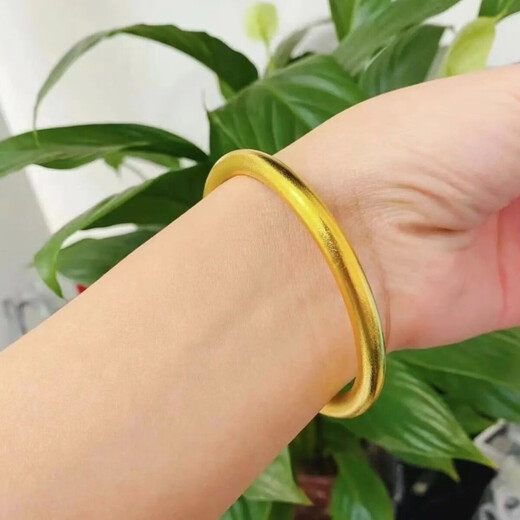 KZD5N thick ancient method bracelet ancient method inheritance frosted classic simple retro solid bracelet for women 5N bracelet 58 rings 90-110 Jin Jin is equal to 0.5 kg