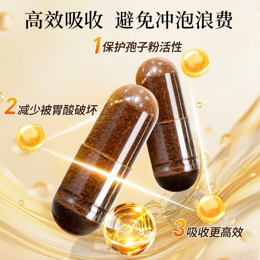 Organic Breaking Wall Ganoderma Lucidum Spore Powder Capsules *9 bottles of immune recovery after surgery to give gifts to elders