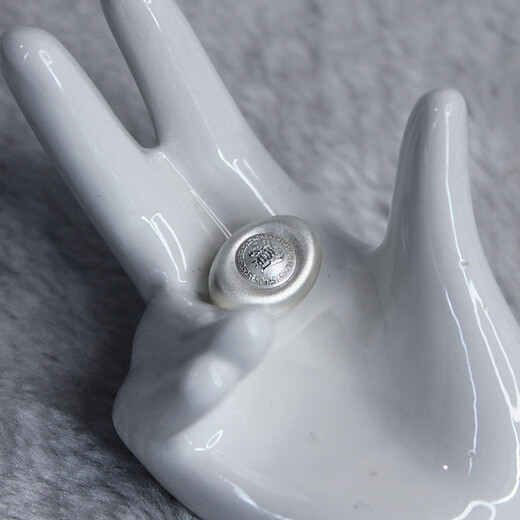 Pure bamboo pure silver 9999 silver ingot, solid sterling silver investment silver ingot, silver ornament with the word 