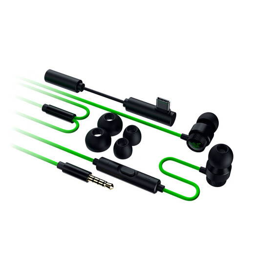 Razer Warhammer V3 wired in-ear headphones earbuds 7.1 surround sound chicken-eating tool Delta officially designated Type C (free THX software adjustable EQ)