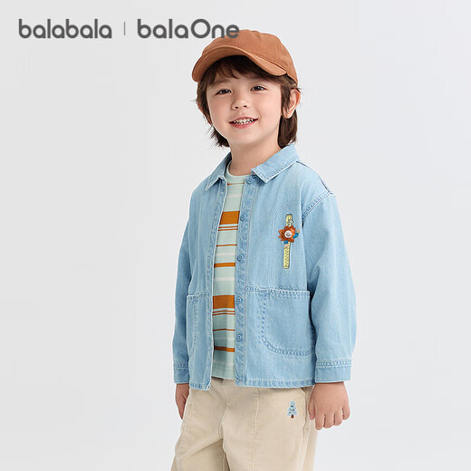 Bala Bala One baby shirt denim jacket boys and girls 2025 autumn loose 208325102203