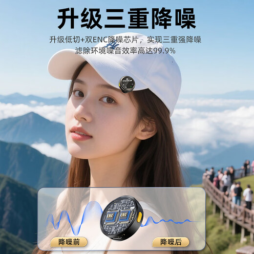 SANSUI MV09 Wireless Lavalier Microphone for Live Singing, Noise Reduction Card, Sound Modification, Douyin Short Video, Mobile Phone Camera Recording Equipment, Full Set of Radio Microphones, Two-person Edition, Long Battery Life, Built-in Noise Reduction, Android Special Edition