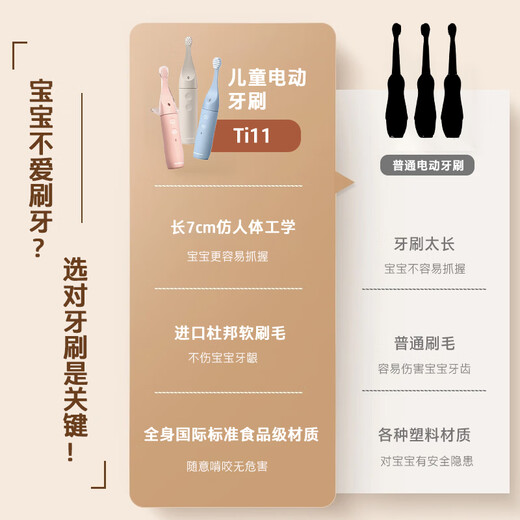 Homeplove Children's Electric Toothbrush 0-3-6 Years Old British Design Gold Award Voice Reminder Sonic Soft Bristles Fully Automatic Musical Toothbrush Infant Enlightenment Electric Toothbrush Blue 3-6 Years Old* Get 4 Brush Heads + Wall Mount