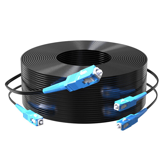 Mutual width, home optical fiber network cable, indoor and outdoor optical fiber jumper, finished optical cable, indoor butterfly entrance optical cable, 1-core finished fiber optic cable, single-mode single fiber SC-SC port, white, 30 meters