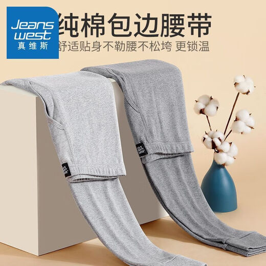 真维斯（JEANSWEST）男士纯棉保暖裤秋裤打底裤棉裤春秋薄款贴肤防寒100%纯棉保暖内衣