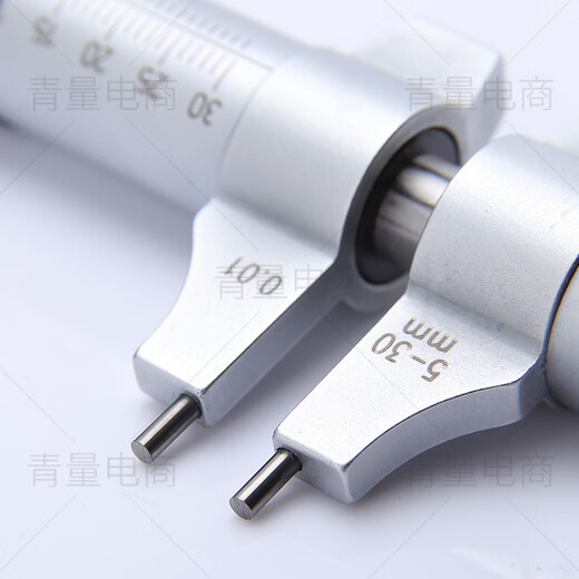 Northwest Qingliang inner hole internal micrometer two-point caliper type inner diameter measurement high-precision micrometer instrument 304-02-000/25-50mm ring gauge