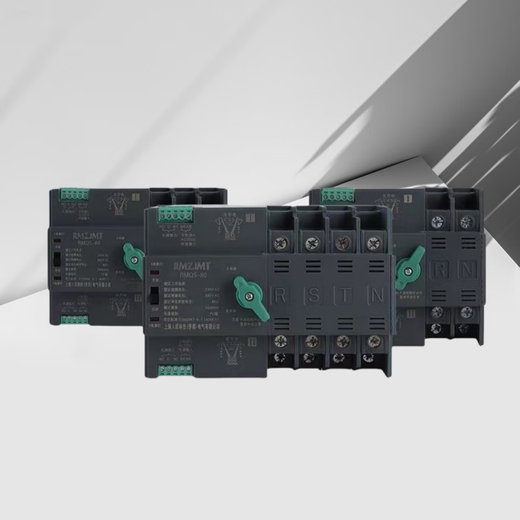 Shanghai People's Electric millisecond-level dual power automatic transfer switch 220v rail-type uninterruptible power switching computer air-conditioning monitoring non-stop can be timed 4p 80a 380v4p