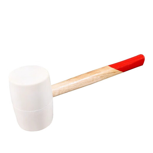Rubber hammer beef tendon hammer leather hammer tile decoration elastic floor tile leather hammer soft glue small rubber hammer 750 white leather hammer
