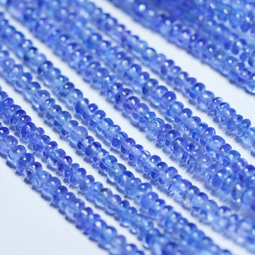 DL 1998 Fat Donglai same style tanzanite loose beads imported from India with high quality natural glossy abacus beads DIY No. 369 diameter 1.8-3.7mm about half price 2