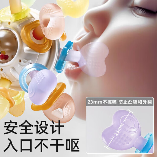 Manhattan hand ball baby toy silicone chewable teether for babies 3 to 6 months old, 0 to 1 years old, Manhattan hand ball teether