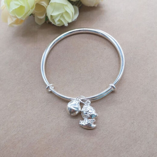 Chili Zodiac Miao Silver Bracelet Children's Silver Bracelet Student Birthday Gift Female Zodiac Year Bracelet 2025 Rat