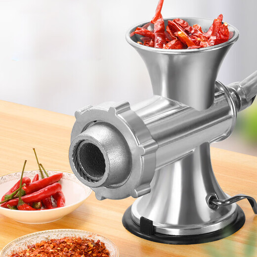 Fully suitable manual meat grinder, multi-functional household sausage enema machine, hand-cranked vegetable food supplement grinder, stuffing and mincing machine, suction cup type