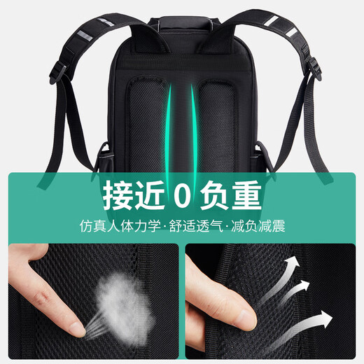 Sailoto tool backpack tool bag electrician Oxford cloth thickened wear-resistant multi-functional repair installation waterproof No. 117 backpack 16 inches black