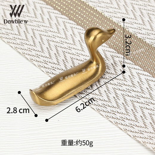 Ni Zhier 304 stainless steel duck chopstick holder household chopstick holder spoon holder hotel restaurant tea house banquet tabletop DW1222 duck chopstick holder gold