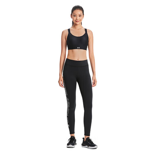 UNDERARMOUR Spring and Summer Continuum Women's Training Sports Bra - High Strength 1372557 Black 001 L