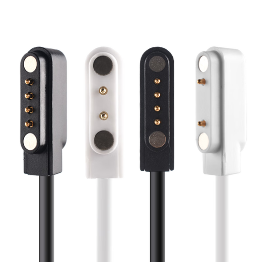 Zejie Original Children's Phone Watch Charging Cable Smart Bracelet Watch Universal 2 4 Contact Pin Magnetic Data Cable 2 Contact 4mm Magnetic Cable Black 60cm No Specifications