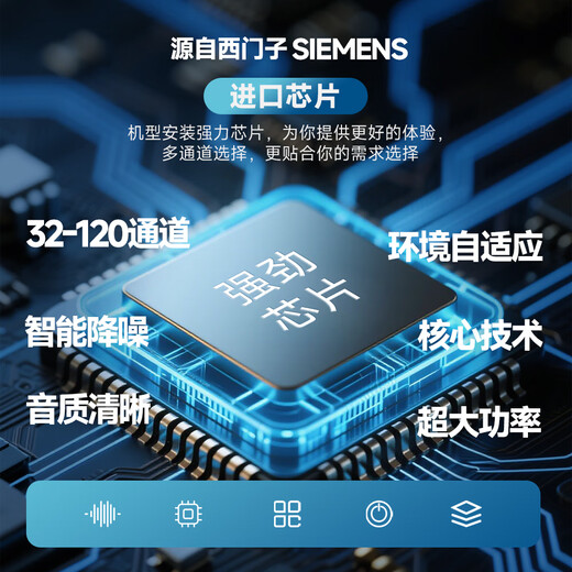 Siemens Germany imported genuine hearing aid for the elderly, special for behind-the-ear deafness, high-power intelligent noise reduction, extra-ear HPTHERR 72 channels + remote debugging + intelligent noise reduction + customized eardrum