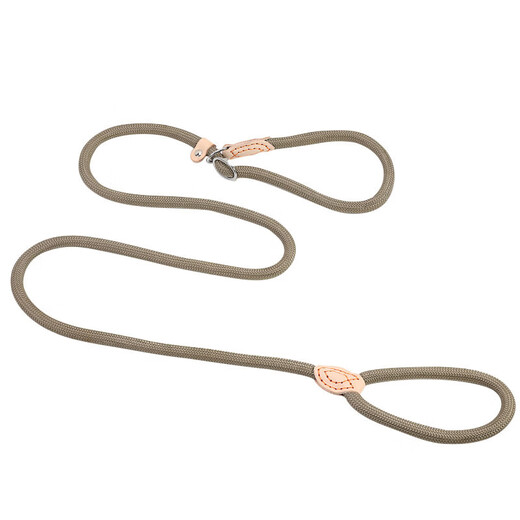 Dog leash P chain rope dog walking rope explosion-proof impact collar integrated dog leash medium and large small dogs beige P chain L size 20-50Jin Jin equals 0.5 kg applicable