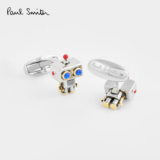 Paul Smith Men's Robotic Cuffe Links Silver 2025 Automne et Hiver Series Silver