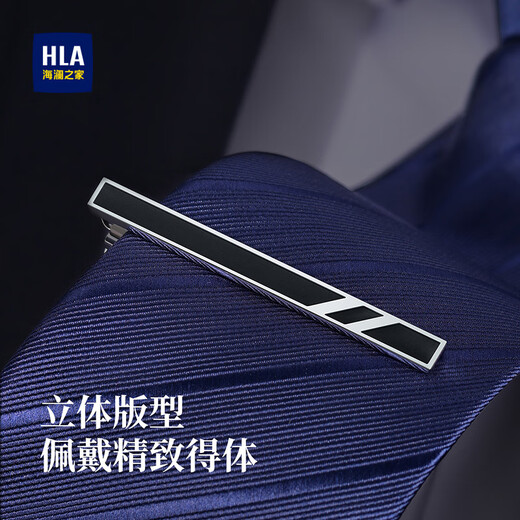 Heilan House Men's Tie Tie Clip Set Birthday Gift for Boyfriend Hand Tie Suit Accessories