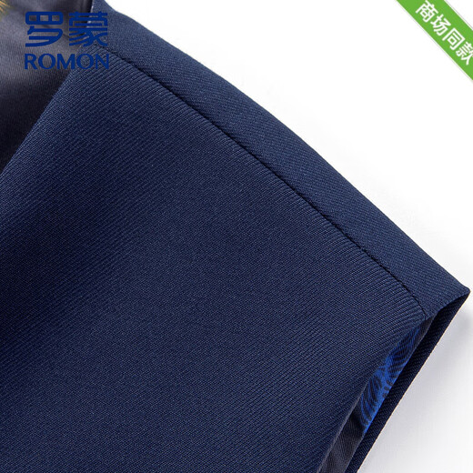 ROMON Father's Day Gift Blue Suit Vest Men's Slim Fit Korean Business Casual Formal Vest Vest Men 221 Dark Blue Four Buttons L 175 Suitable for 115-128 Jin Jin is equal to 0.5 kg or so
