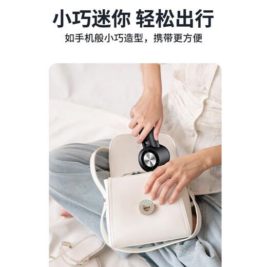 Pet dog special mouth hair dryer mini facial hair blower Bichon Teddy handheld bath artifact T100-S high speed fan - yellow power 5w